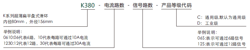 k380K380系列超薄扁平盤式滑環(huán)系列滑環(huán)特點(diǎn)